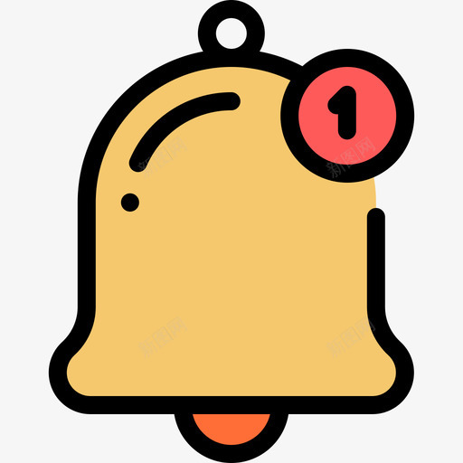 通知用户界面30线颜色图标svg_新图网 https://ixintu.com 用户界面30 线颜色 通知