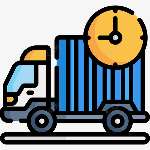 送货车网购32线颜色图标svg_新图网 https://ixintu.com 线颜色 网购32 送货车