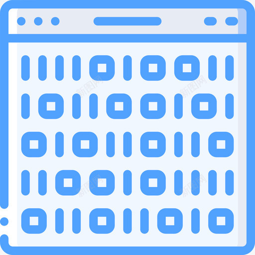 二进制代码人工智能21蓝色图标svg_新图网 https://ixintu.com 二进制代码 人工智能21 蓝色