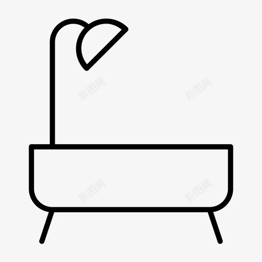 浴缸放松房间图标svg_新图网 https://ixintu.com 房间 放松 浴缸 淋浴 温暖 随机1薄