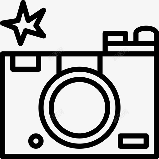 摄像机野营99线性图标svg_新图网 https://ixintu.com 摄像机 线性 野营99