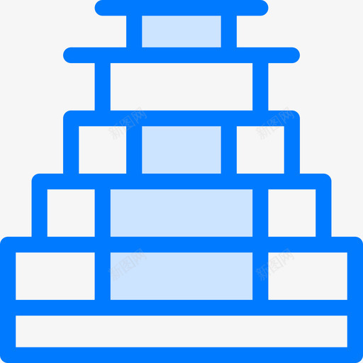 金字塔旅行社2蓝色图标svg_新图网 https://ixintu.com 旅行社2 蓝色 金字塔