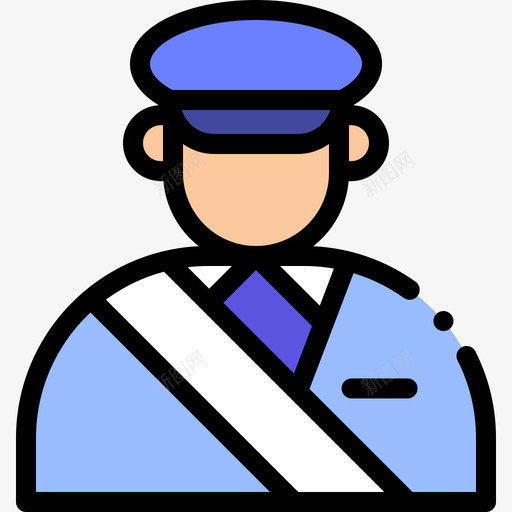 司机火车站2线颜色图标svg_新图网 https://ixintu.com 司机 火车站2 线颜色