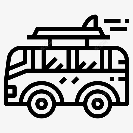 露营车假日旅行图标svg_新图网 https://ixintu.com 假日 夏季 旅行 货车 露营车