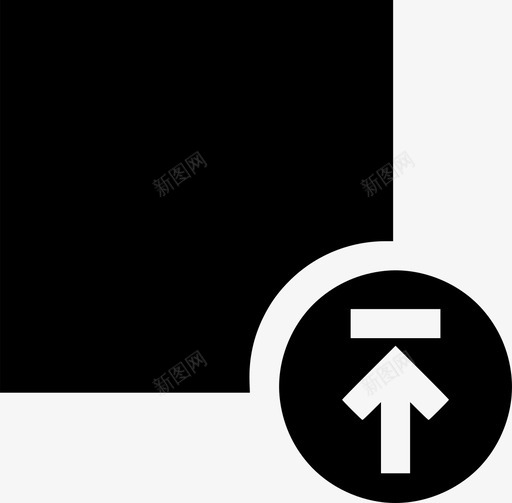 方形上载矩形形状图标svg_新图网 https://ixintu.com ui 形状 方形 方形上载 矩形