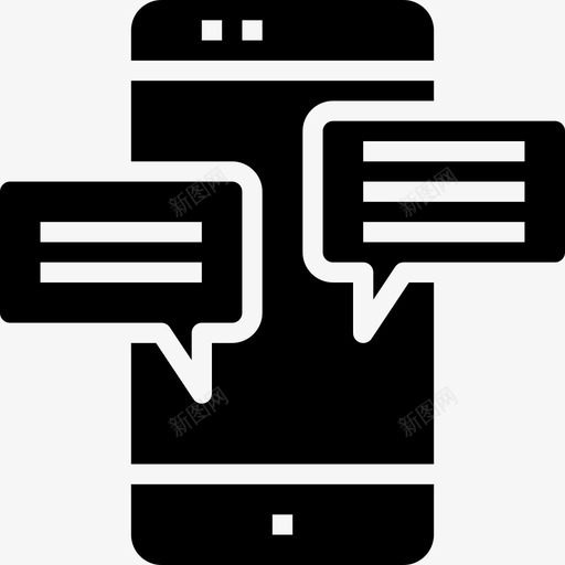 智能手机知识19填充图标svg_新图网 https://ixintu.com 填充 智能手机 知识19