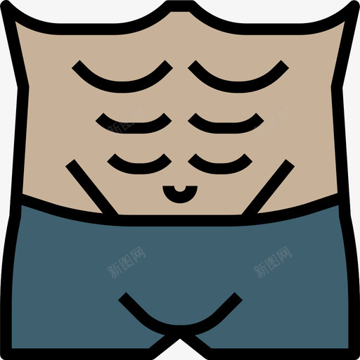 肌肉健身64线性颜色图标svg_新图网 https://ixintu.com 健身64 线性颜色 肌肉