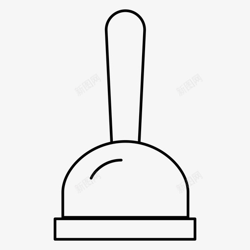 刮刀建筑清洁图标svg_新图网 https://ixintu.com 刮刀 在建细线图标 工具 建筑 施工 清洁