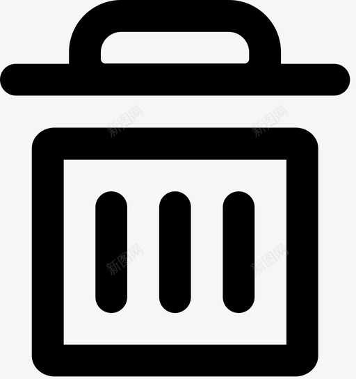 删除篮垃圾图标svg_新图网 https://ixintu.com 删除 垃圾 垃圾桶 移除 篮