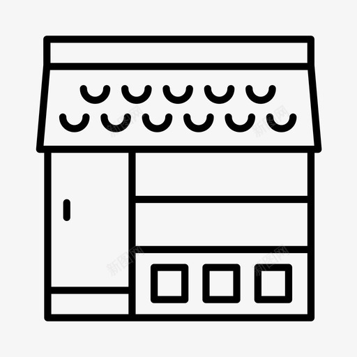 面包房咖啡馆食品图标svg_新图网 https://ixintu.com 咖啡馆 商店 糕点 面包房 食品