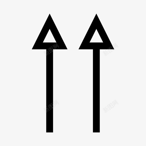 向上箭头优势利润图标svg_新图网 https://ixintu.com 上部 优势 利润 升级图标 向上箭头 顶部