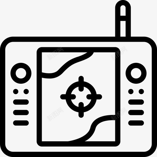 遥控战争5线性图标svg_新图网 https://ixintu.com 战争5 线性 遥控