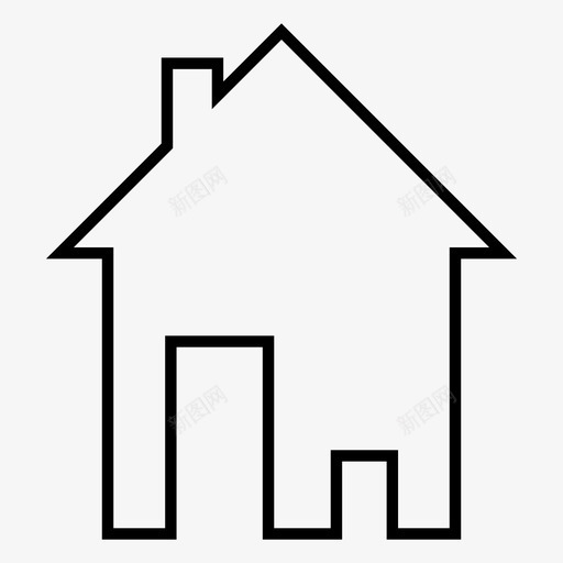 家建筑物地产图标svg_新图网 https://ixintu.com 地产 家 家庭 建筑物 房子