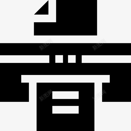 打印机触点14已填充图标svg_新图网 https://ixintu.com 已填充 打印机 触点14