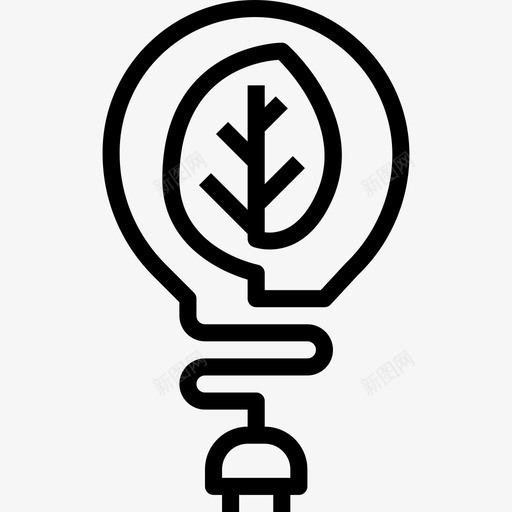 绿色生态105线性图标svg_新图网 https://ixintu.com 生态105 线性 绿色