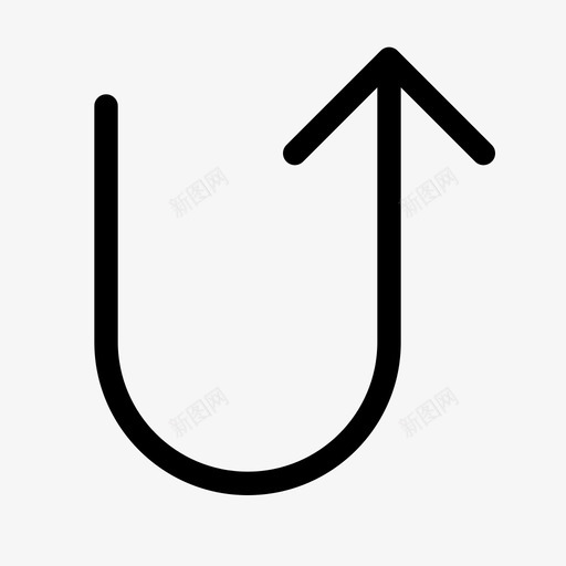 u形转弯回转后退图标svg_新图网 https://ixintu.com u形转弯 反向 后退 回转 箭头方向