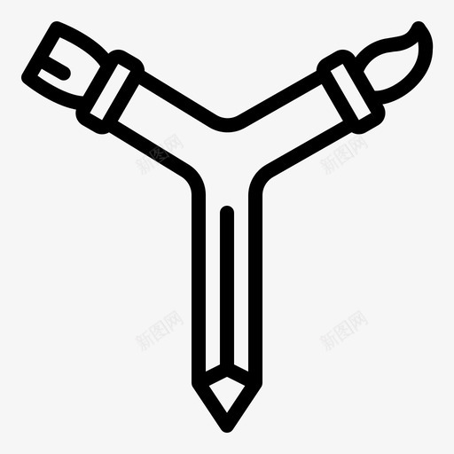师工具画笔油漆图标svg_新图网 https://ixintu.com 油漆 画笔 设计工作室 设计师工具 钢笔 铅笔