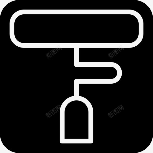 刷子亚克力颜色图标svg_新图网 https://ixintu.com 亚克力 刷子 油漆 滚筒刷 漆刷 颜色