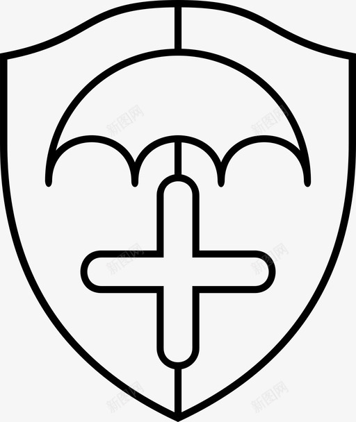 健康保险医疗保险保护图标svg_新图网 https://ixintu.com 保护 健康保护 健康保险 医疗保险