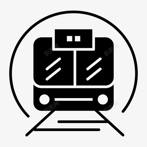 火车公共交通高速列车图标svg_新图网 https://ixintu.com 交通 公共交通 火车 酒店周边和城市元素 高速列车
