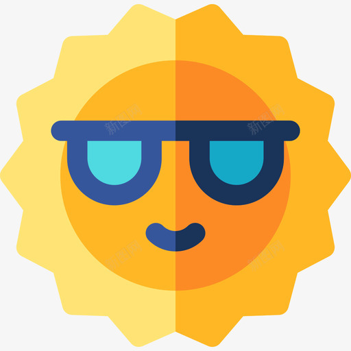 太阳夏季派对17平房图标svg_新图网 https://ixintu.com 夏季派对17 太阳 平房