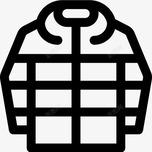 夹克秋装12件直线型图标svg_新图网 https://ixintu.com 夹克 直线型 秋装12件