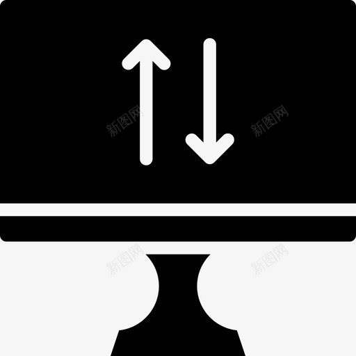 上传电脑显示实心填充图标svg_新图网 https://ixintu.com 上传 填充 电脑显示实心
