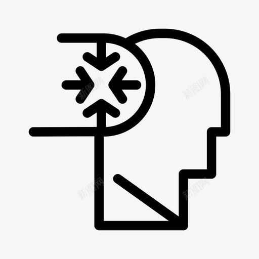 思维自闭症障碍图标svg_新图网 https://ixintu.com 大脑 思维 思维过程和人类特征 自闭症 障碍