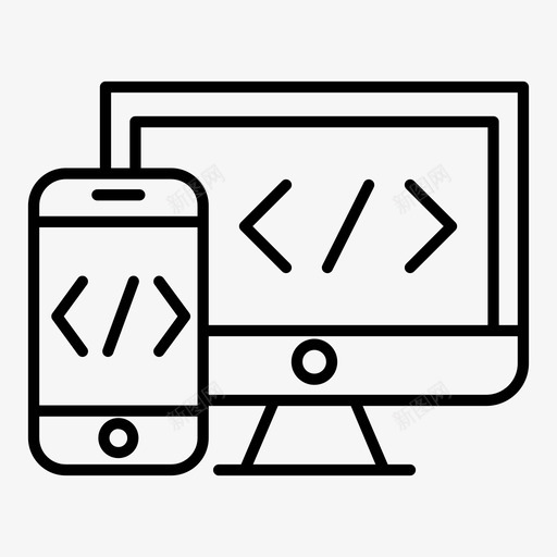 编码商业代码图标svg_新图网 https://ixintu.com php 代码 商业 电子商务 电子商务大纲 编码