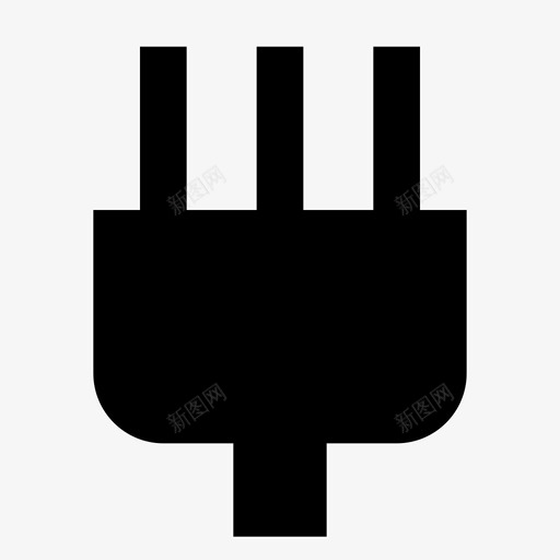 插头电缆线缆图标svg_新图网 https://ixintu.com 插头 电源 电缆 线缆 设备游戏实心 输入