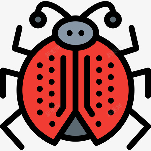 Bug1de2营销和搜索引擎优化颜色线性颜色图标svg_新图网 https://ixintu.com 1de2营销和搜索引擎优化颜色 Bug 线性颜色