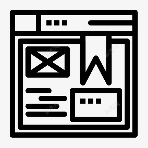 网页布局搜索引擎优化图标svg_新图网 https://ixintu.com 搜索引擎优化 网站 网页布局 网页搜索引擎优化和广告媒体 设计