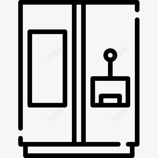 智能冰箱智能屋9线性图标svg_新图网 https://ixintu.com 智能冰箱 智能屋9 线性