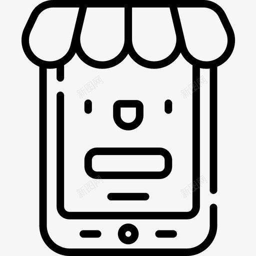 网上商店营销57线性图标svg_新图网 https://ixintu.com 线性 网上商店 营销57
