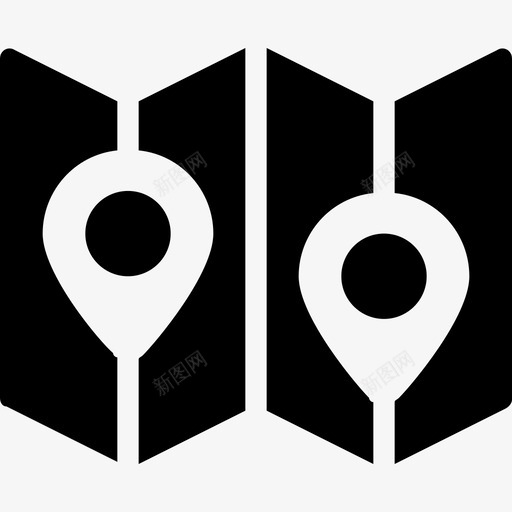 地图夏季28填充图标svg_新图网 https://ixintu.com 地图 填充 夏季28