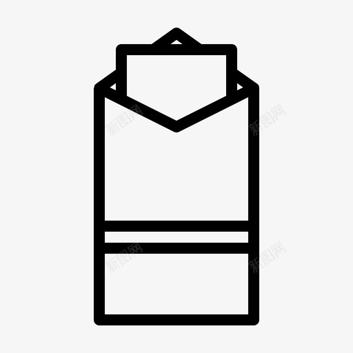 新年贺卡中文信封图标svg_新图网 https://ixintu.com 中国新年大纲64 中文 信封 新年贺卡