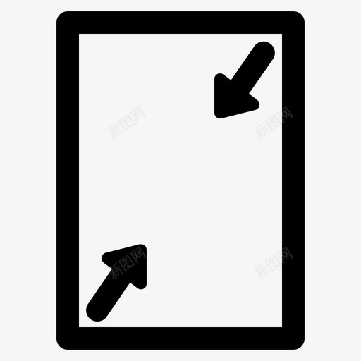 屏幕显示屏界面图标svg_新图网 https://ixintu.com 安卓线条 小 屏幕 放大 显示屏 界面 迷你