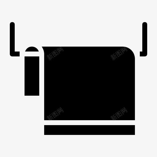 毛巾浴室卫生用品图标svg_新图网 https://ixintu.com 卫生用品 卫生间 毛巾 浴室 餐巾