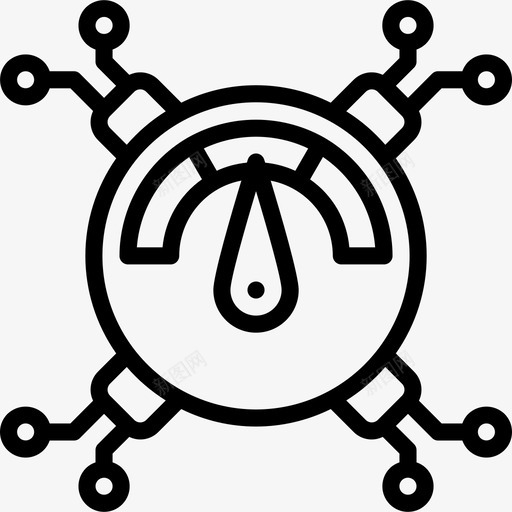 车速表网络性能2线性图标svg_新图网 https://ixintu.com 线性 网络性能2 车速表