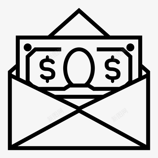 给钱现金美元图标svg_新图网 https://ixintu.com 付款 存钱 现金 理财 给钱 美元 财务