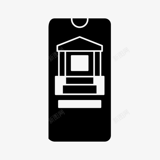 银行应用程序业务金融图标svg_新图网 https://ixintu.com 业务 支付 金融 银行应用程序