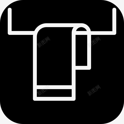 毛巾浴室卫生用品图标svg_新图网 https://ixintu.com 卫生用品 卫生间 毛巾 浴室 餐巾