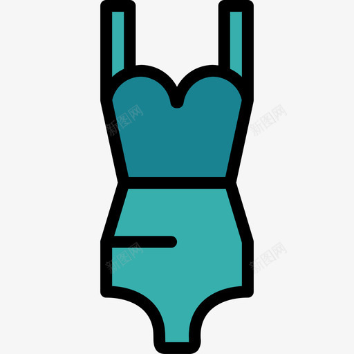 泳衣2号驾驶室线性颜色图标svg_新图网 https://ixintu.com 2号驾驶室 泳衣 线性颜色