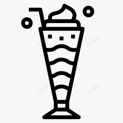 冰沙饮料玻璃杯图标svg_新图网 https://ixintu.com 冰沙 玻璃杯 甜品 饮料