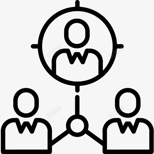 网络商务和管理4线性图标svg_新图网 https://ixintu.com 商务和管理4 线性 网络