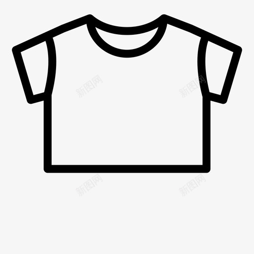 不规则上衣不规则上衣t恤衣服图标svg_新图网 https://ixintu.com 上衣 不规则上衣 不规则上衣t恤 小圆领t恤 时尚 衣服