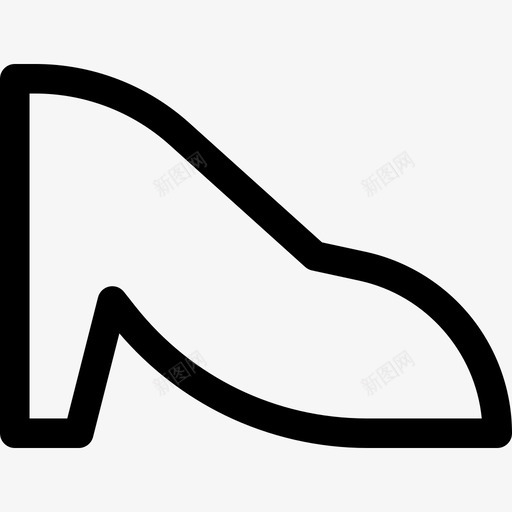 高跟鞋秘密间谍3直线型图标svg_新图网 https://ixintu.com 直线型 秘密间谍3 高跟鞋