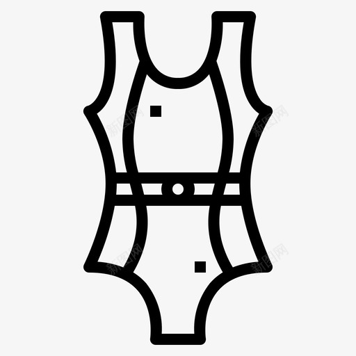 游泳衣服装比赛图标svg_新图网 https://ixintu.com 单件 夏季 服装 比赛 游泳衣 运动