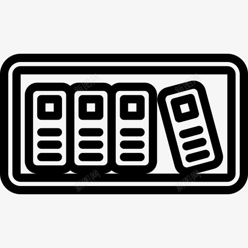 书架家居装饰线性图标svg_新图网 https://ixintu.com 书架 家居装饰 线性
