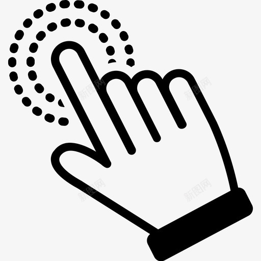 手光标手指图标svg_新图网 https://ixintu.com 光标 手 手指 指针 触摸屏